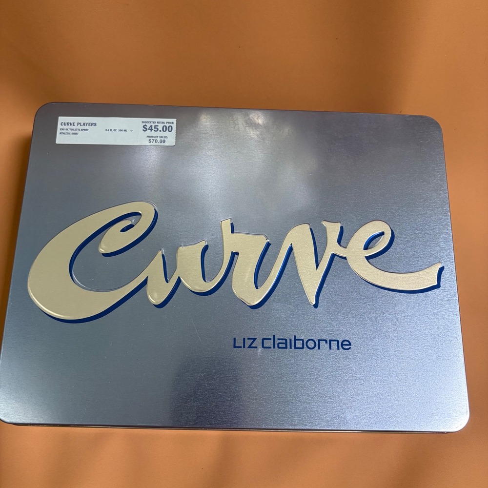 Liz Claiborne Curve Players Men Gift Set 3.4oz EDT Spray & Long Sleeve Shirt NEW